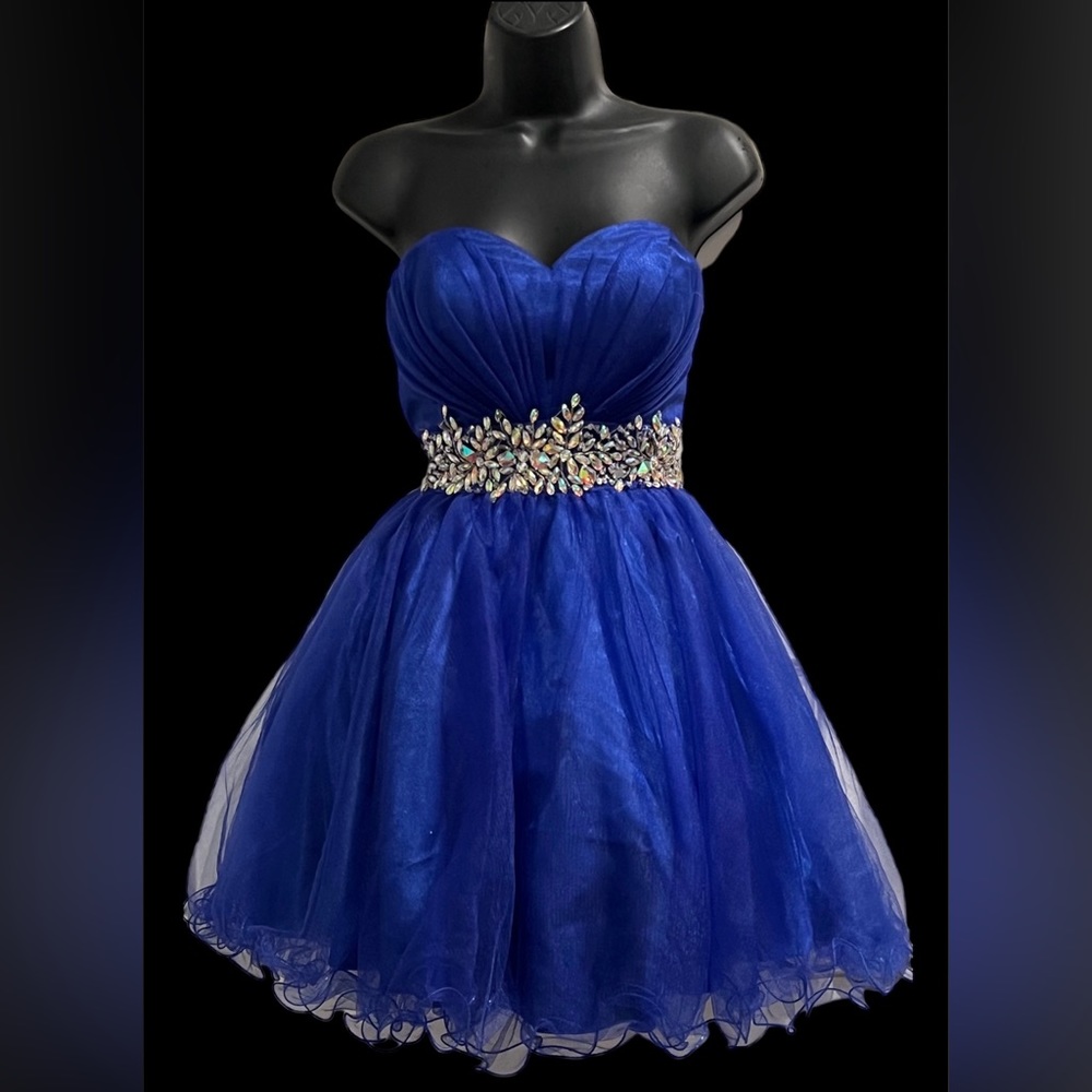 🥇Star Box Strapless Mini Tulle Party Dress